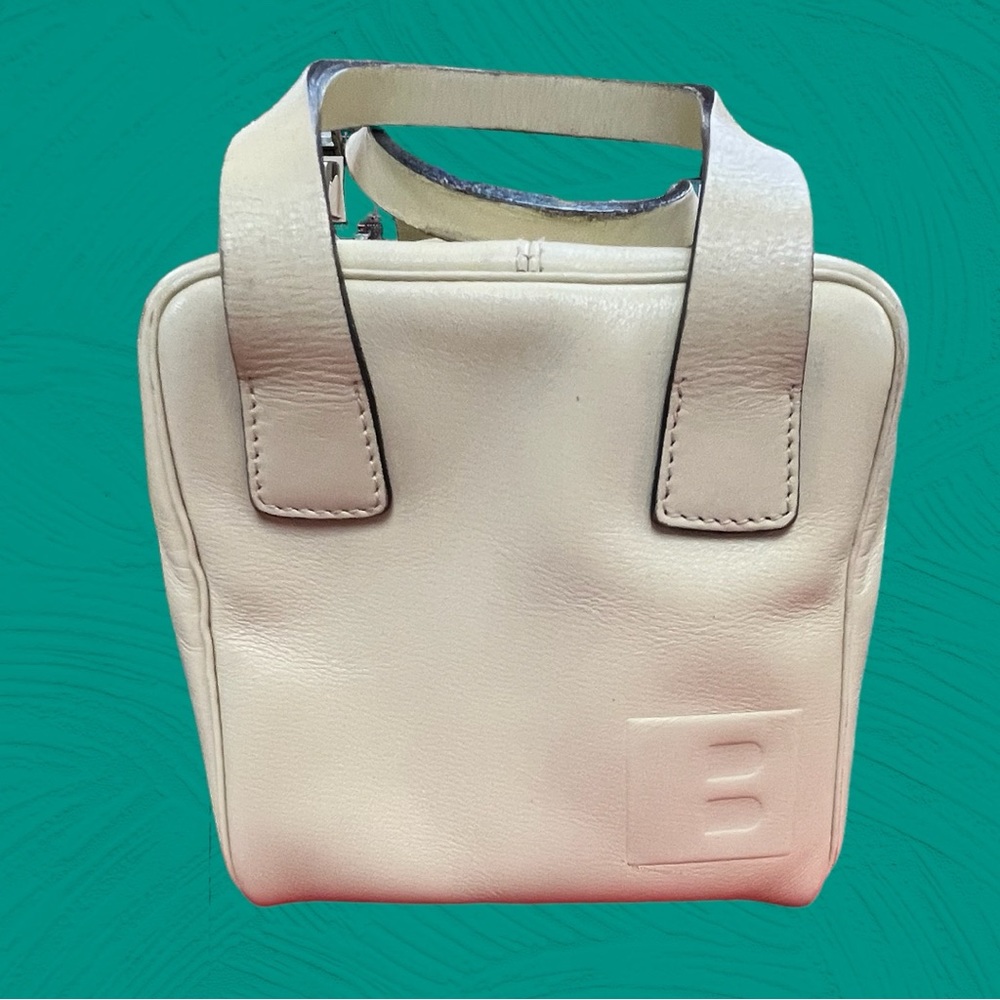 Y2k Vintage Bally Leather Cube Purse w/Dust Bag - EUC